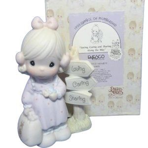 Precious Moments โLoving, Caring & Sharing Along the Wayโ 1993 Figurine